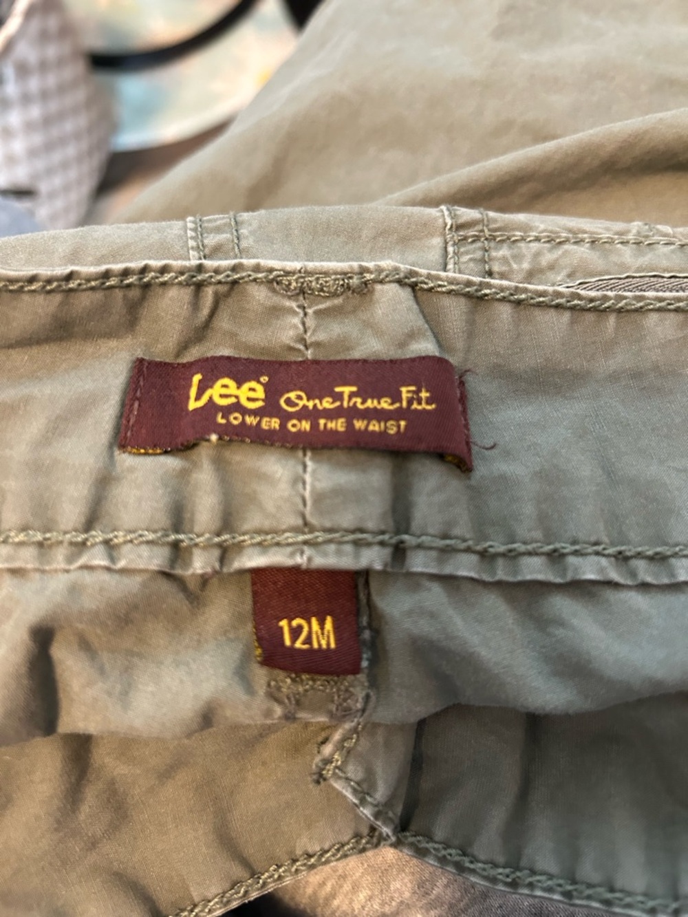 Lee Olive Green Woman’s Lower-Waist Capri - Picture 6 of 7